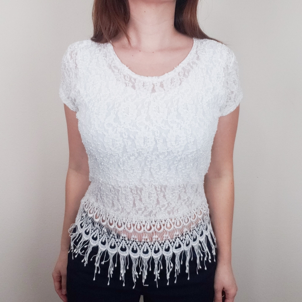 💥CLOSING SALE💥 TRUE Vintage Sheer White Beauty